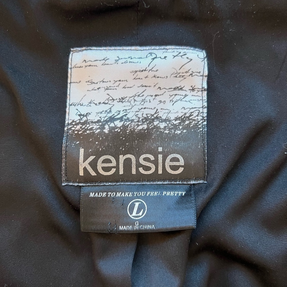 kensie Women’s Cream Jacket Size Large - Picture 9 of 9